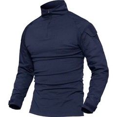 Men’s Tactical Shirt Long Sleeve Ripstop Work 1/4 Zip Training Quick Dry Shirts