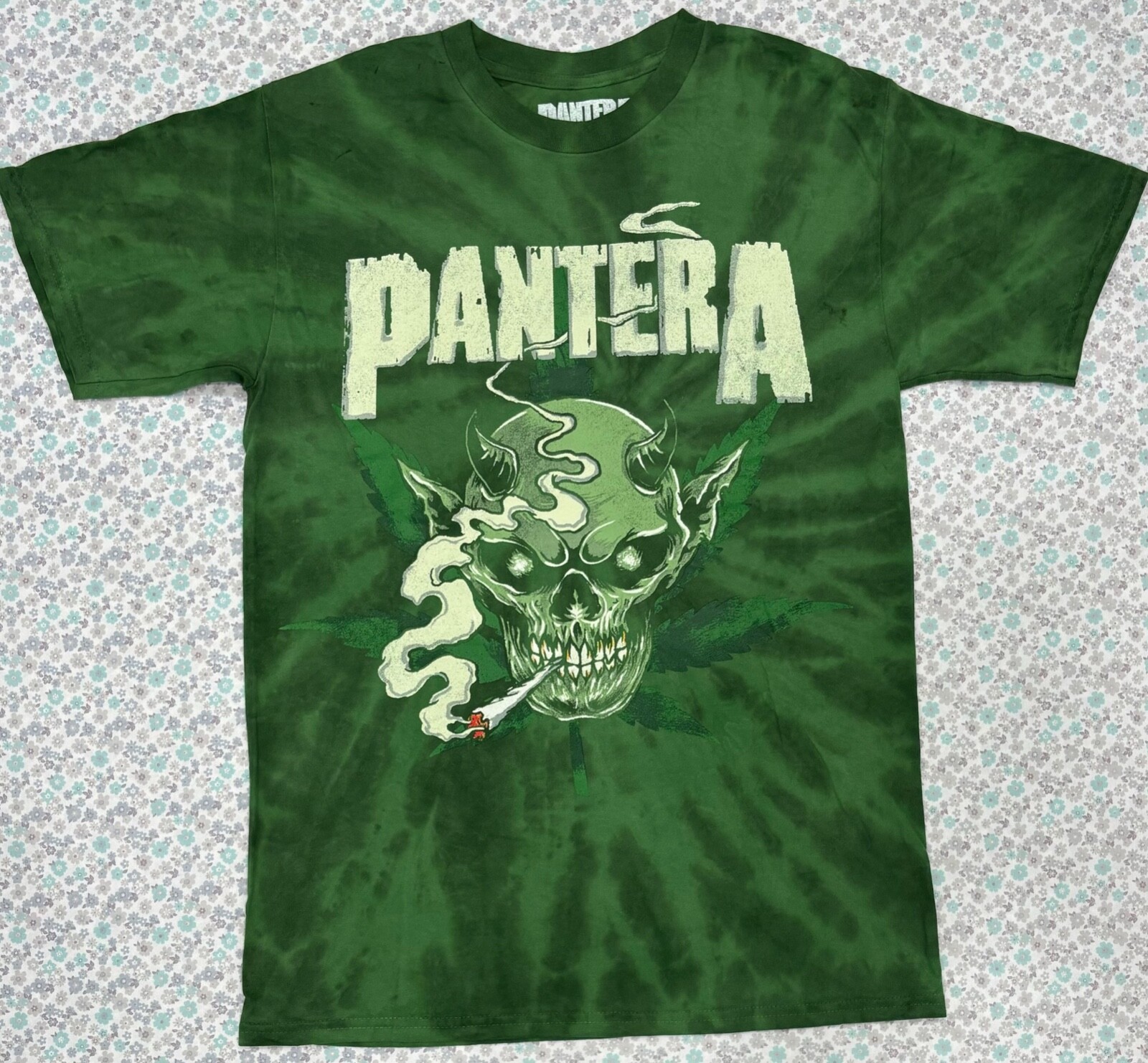 Bravado Men's Pantera Green Tie Dye T-Shir Size MD And XL gallery