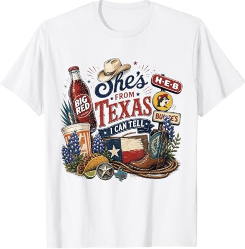 Shes from Texas I Can Tell State Pride Woman T-Shirt gallery