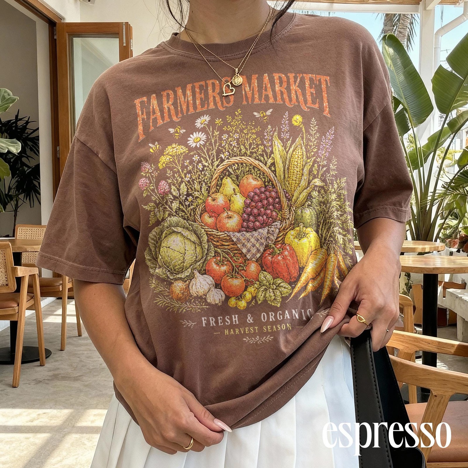 Farmers Market Graphic Tee Vintage Vegetable Harvest Shirt gallery