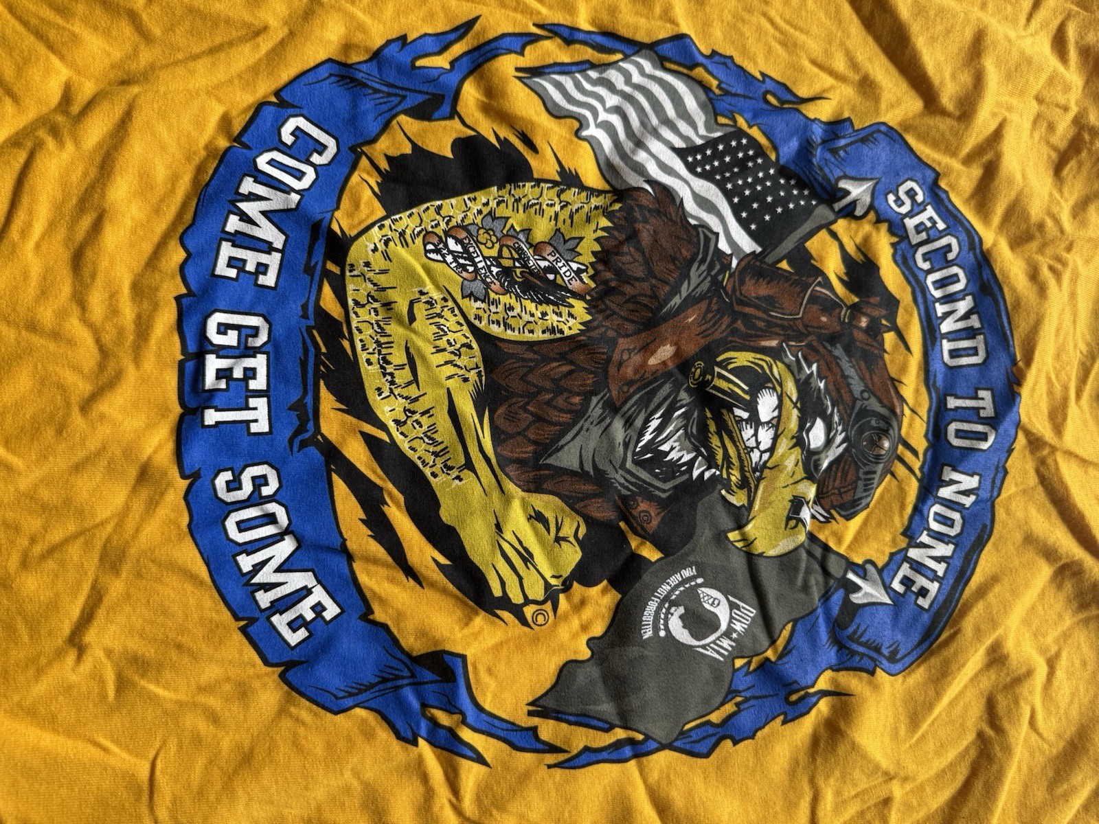 Second To None Graphic T-Shirt, Bold Eagle Design Size Large gallery