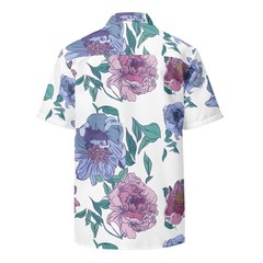 Colourful Flowers Unisex button shirt