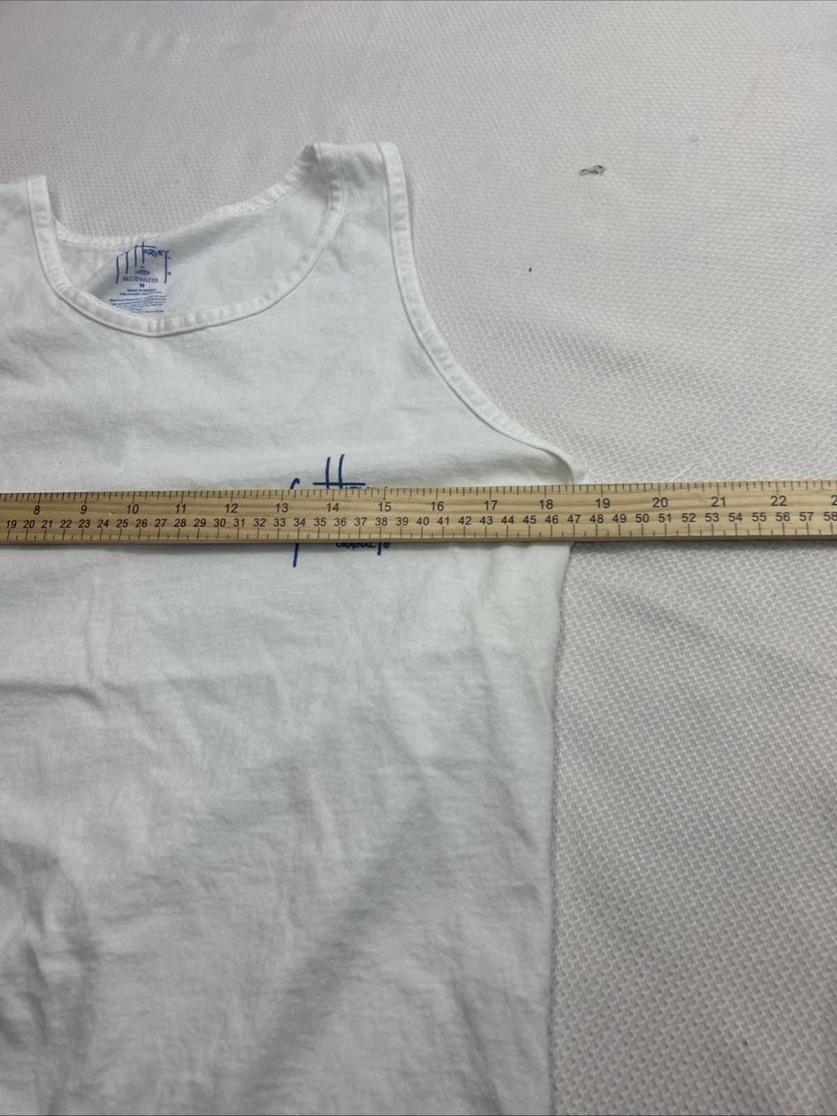 Guy Harvey Men's White Tank Top Size Medium Fishing Marlin 2008 Vintage gallery