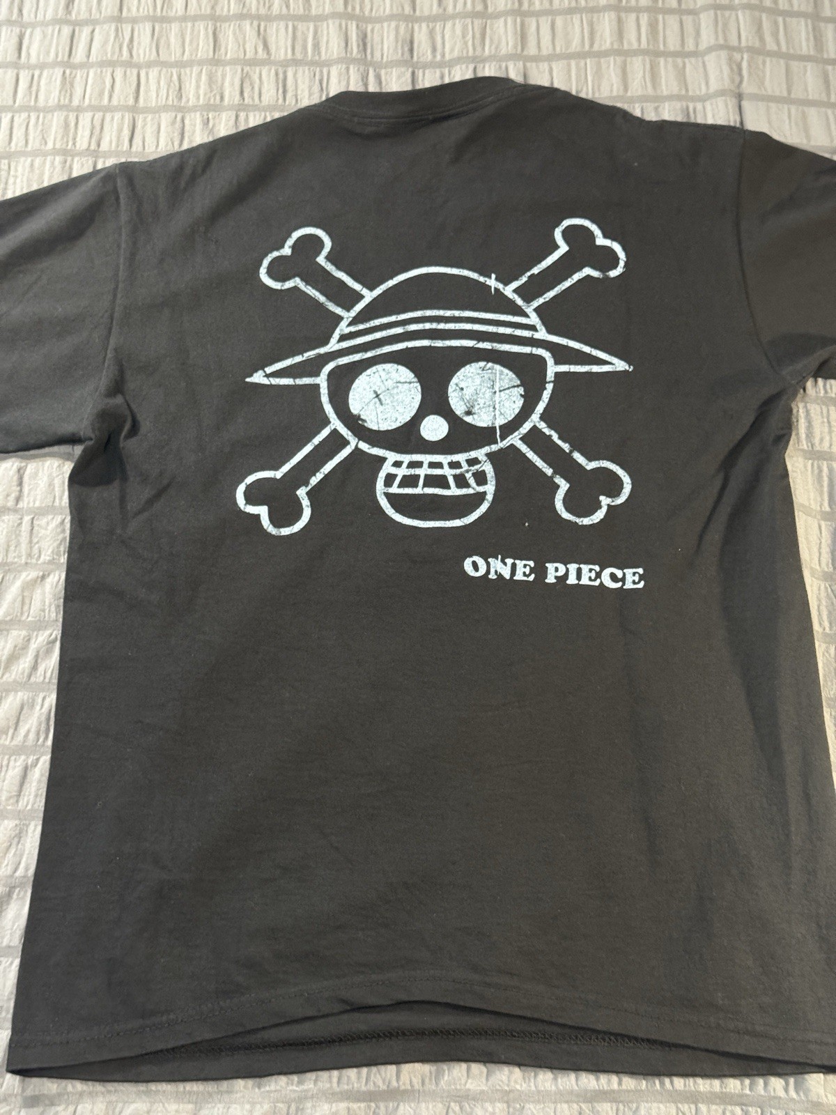 One Piece Monkey D. Luffy Graphic T-Shirt Wanted Poster Tee Size M gallery