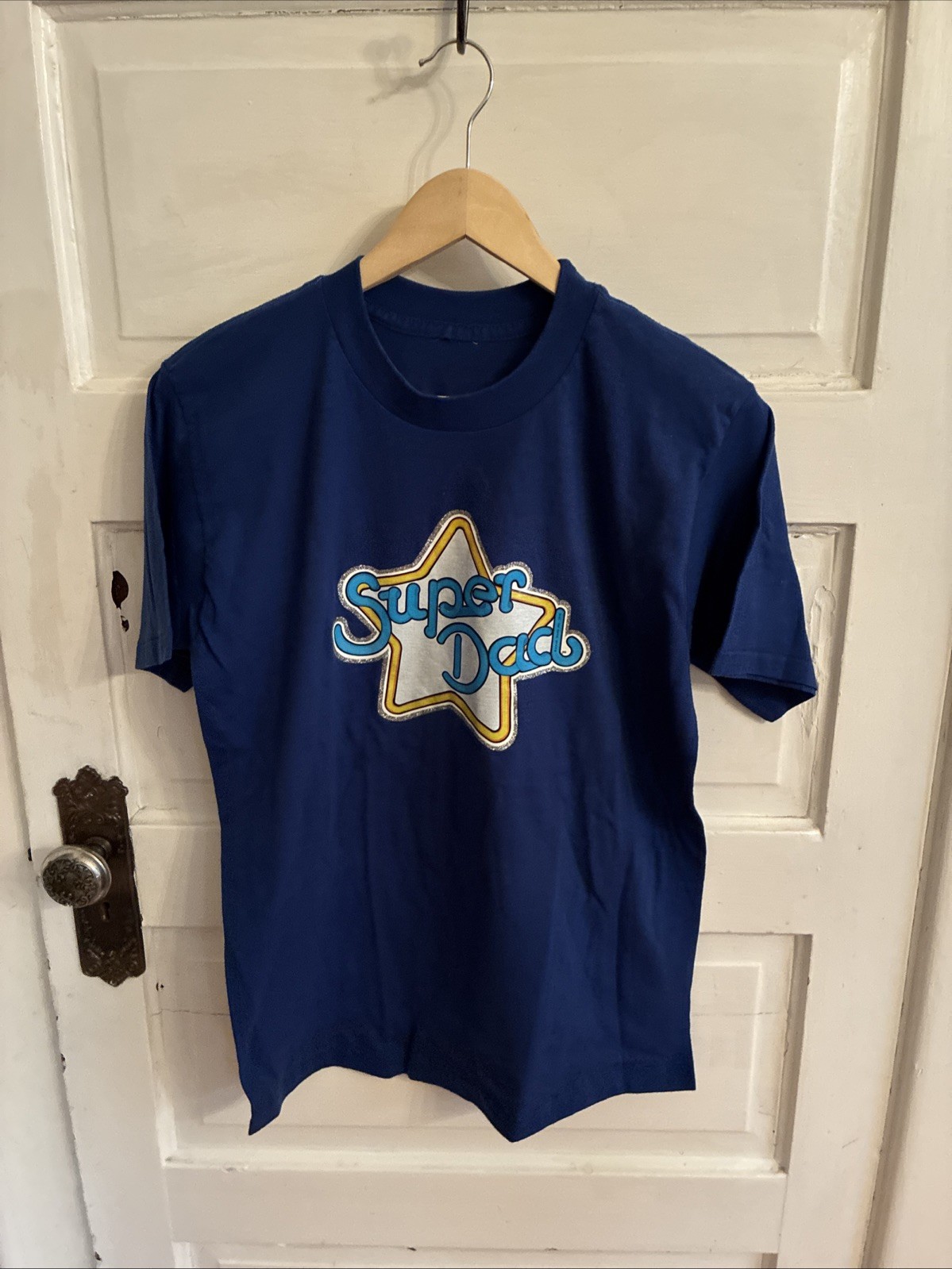 Vintage 1978 Super Dad Tshirt Funny Comedy Single Stitch NO TAG Size Large USA gallery