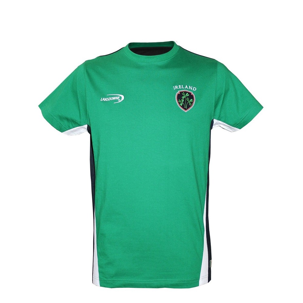 Traditional Craft Limited Lansdowne Emerald Green Ireland Crest T-Shirt