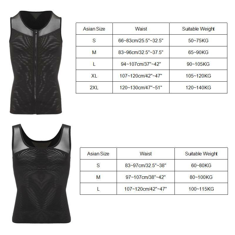 Men Best Slimming Body Shaper Trimmer Tummy Control Tank Male Corset Girdle Top gallery
