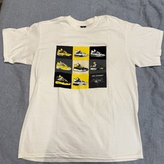 Air Jordan Retro 4 Lightning Tour Yellow 2006 t-shirt Large RARE BRAND NEW