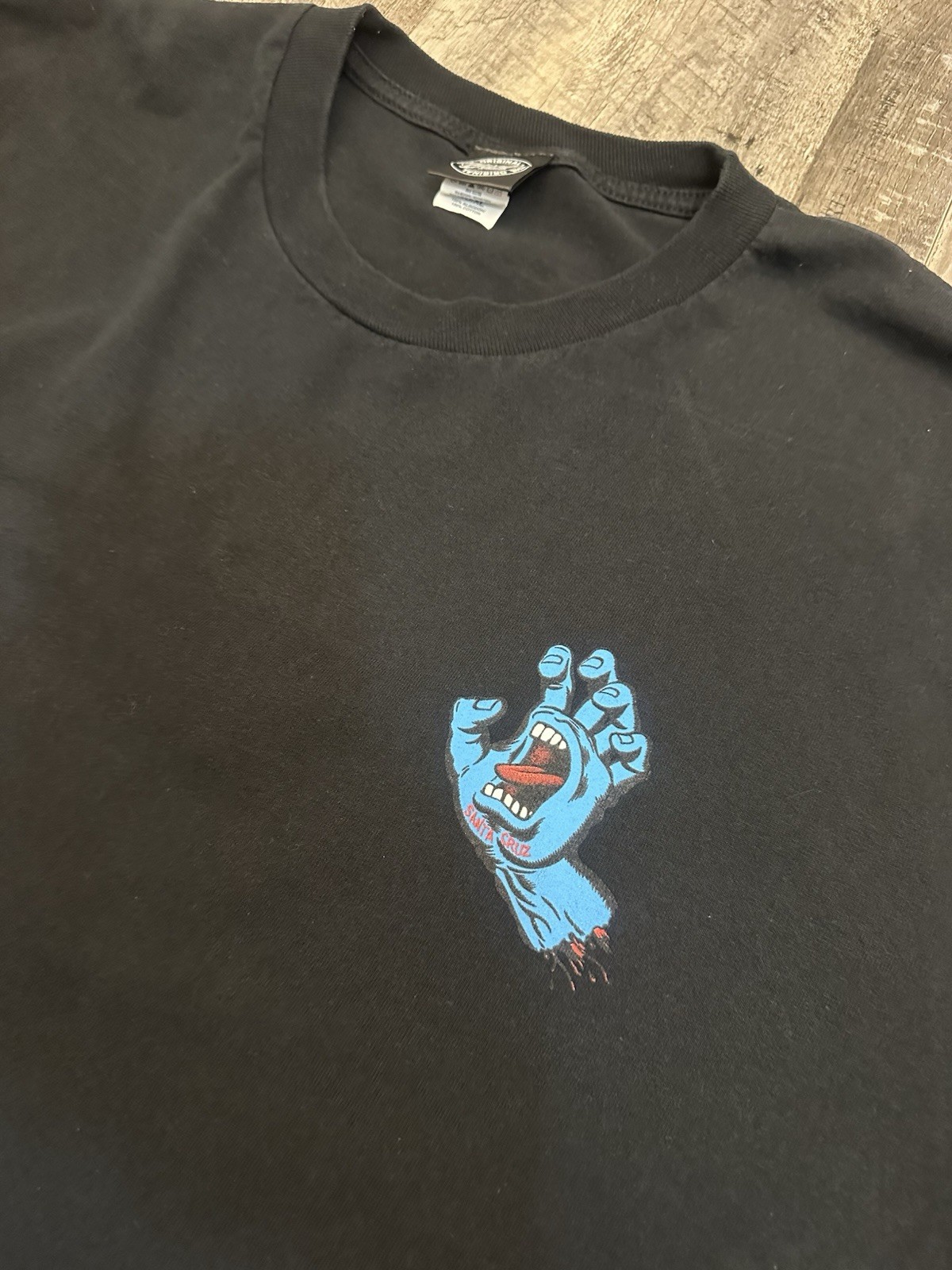 Santa Cruz Skateboards Men’s XL Screaming Hand Logo LS T Shirt Cotton Black GUC gallery