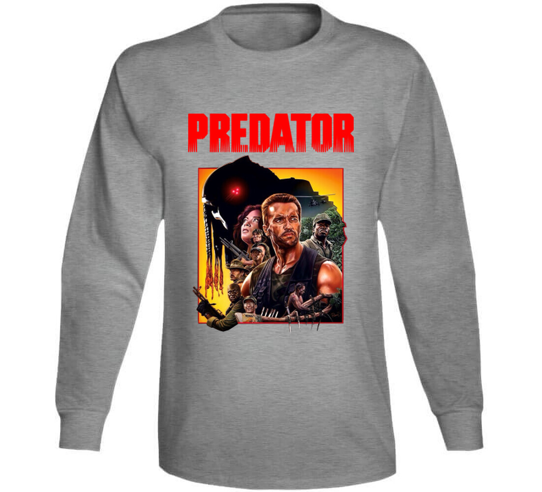 Predetor Action Movie Retro 80's T Shirt gallery