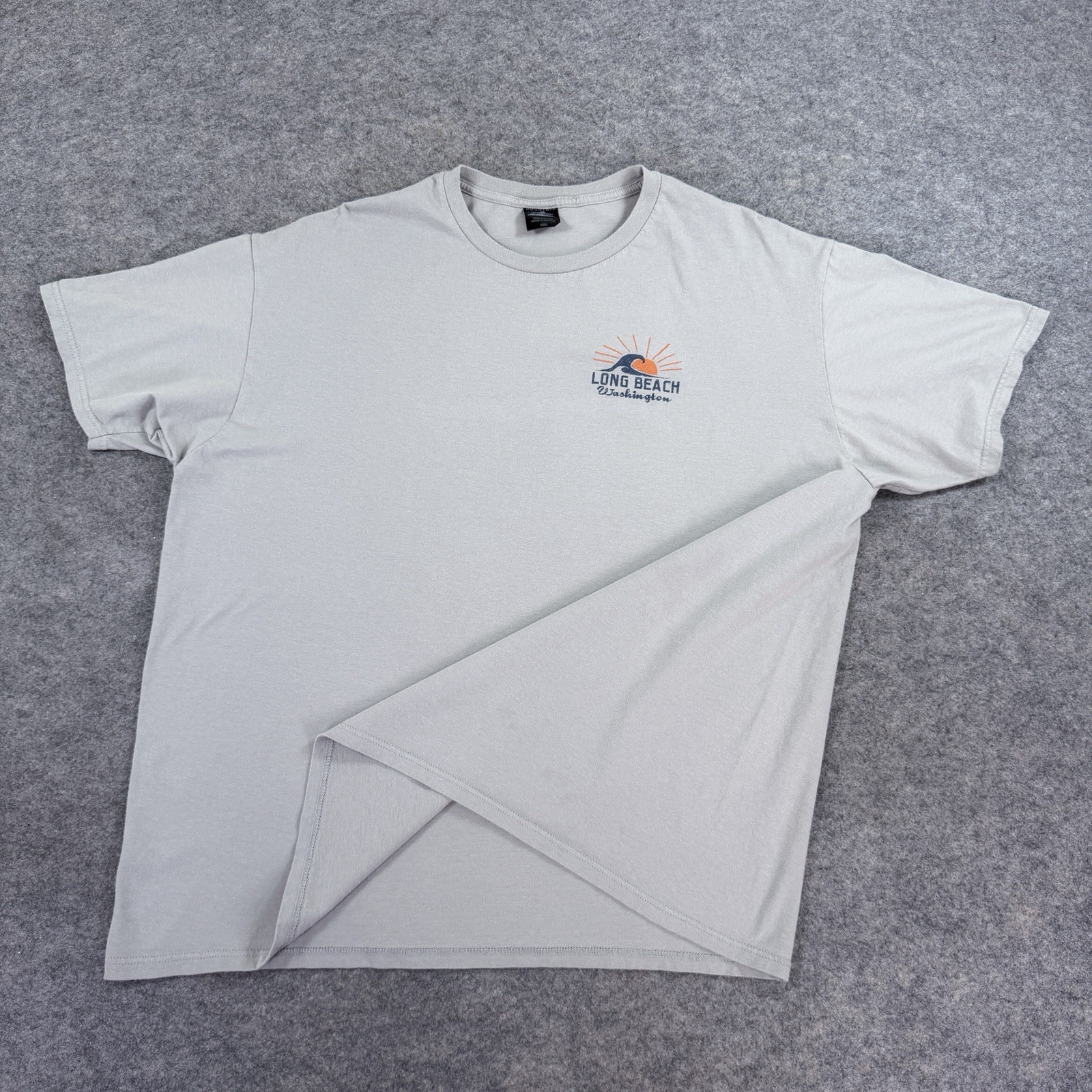 Prairie Mountain Long Beach Washington Beach Graphic T-Shirt Men's Size XXL Gray gallery