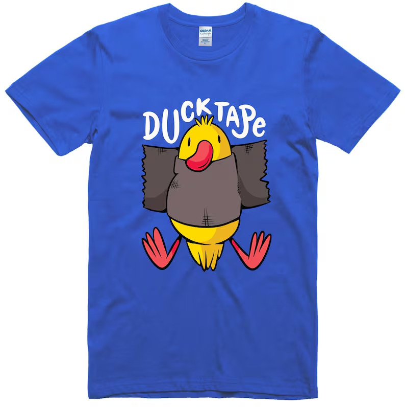 Funny Duck Tape Shirt, Humor Graphic Cotton Tee gallery