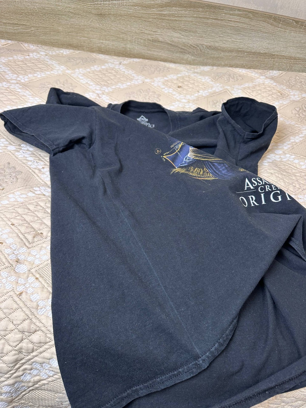 Assassins Creed Origins Game T Shirt Mens Size M Black Xbox Playstation Sega gallery