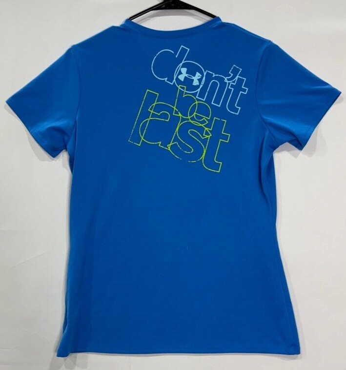 Under Armour Run T shirt Mens Small Blue Stretch Athletic gallery