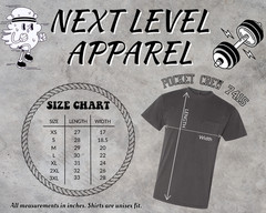 Next level 7415 Unisex Pocket tee (NEW) – Shadowc,Trendy Soft Vintage Tees, Gym