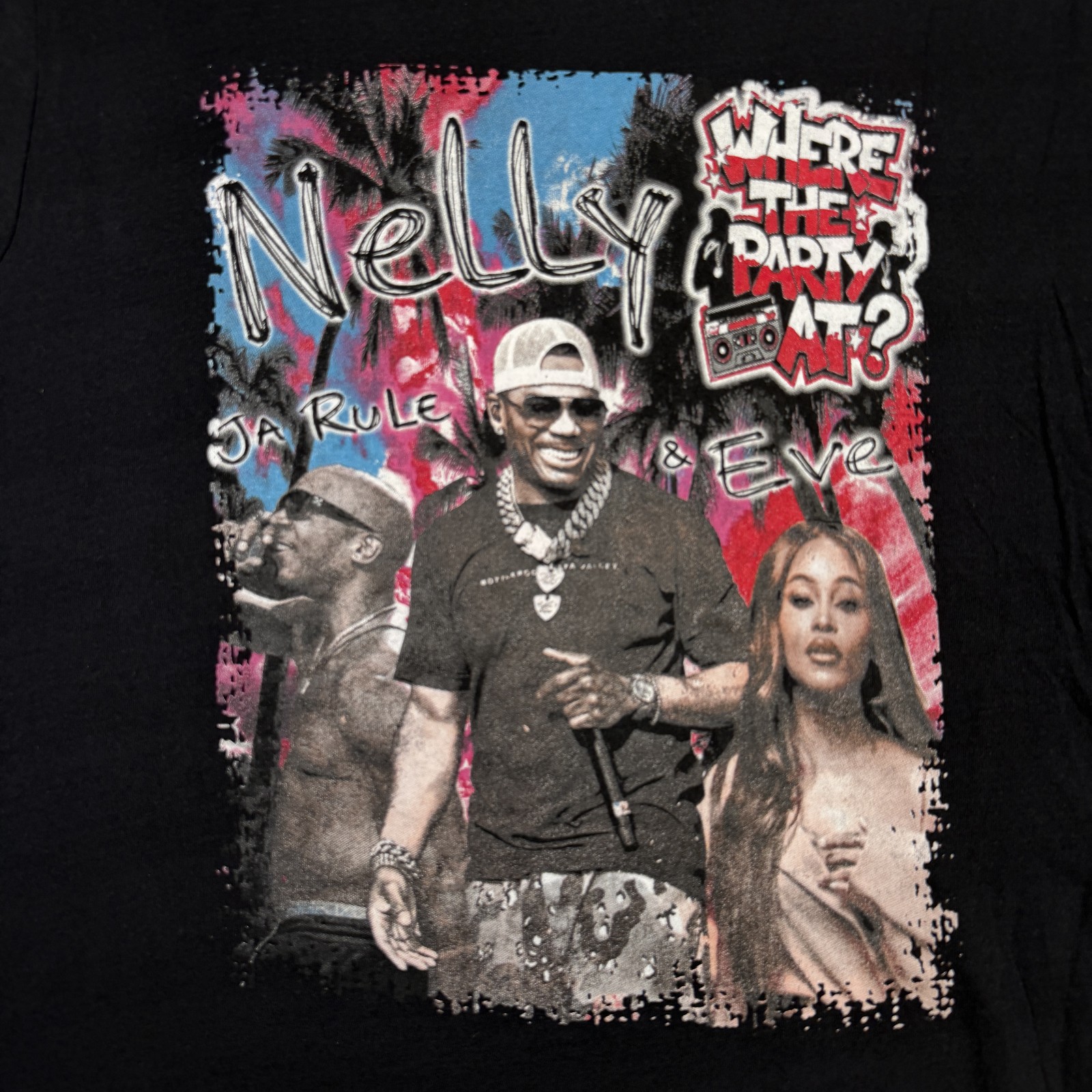 Nelly Where The Party At Tour Men's Graphic T-Shirt Black 2025 Casual Comfort gallery