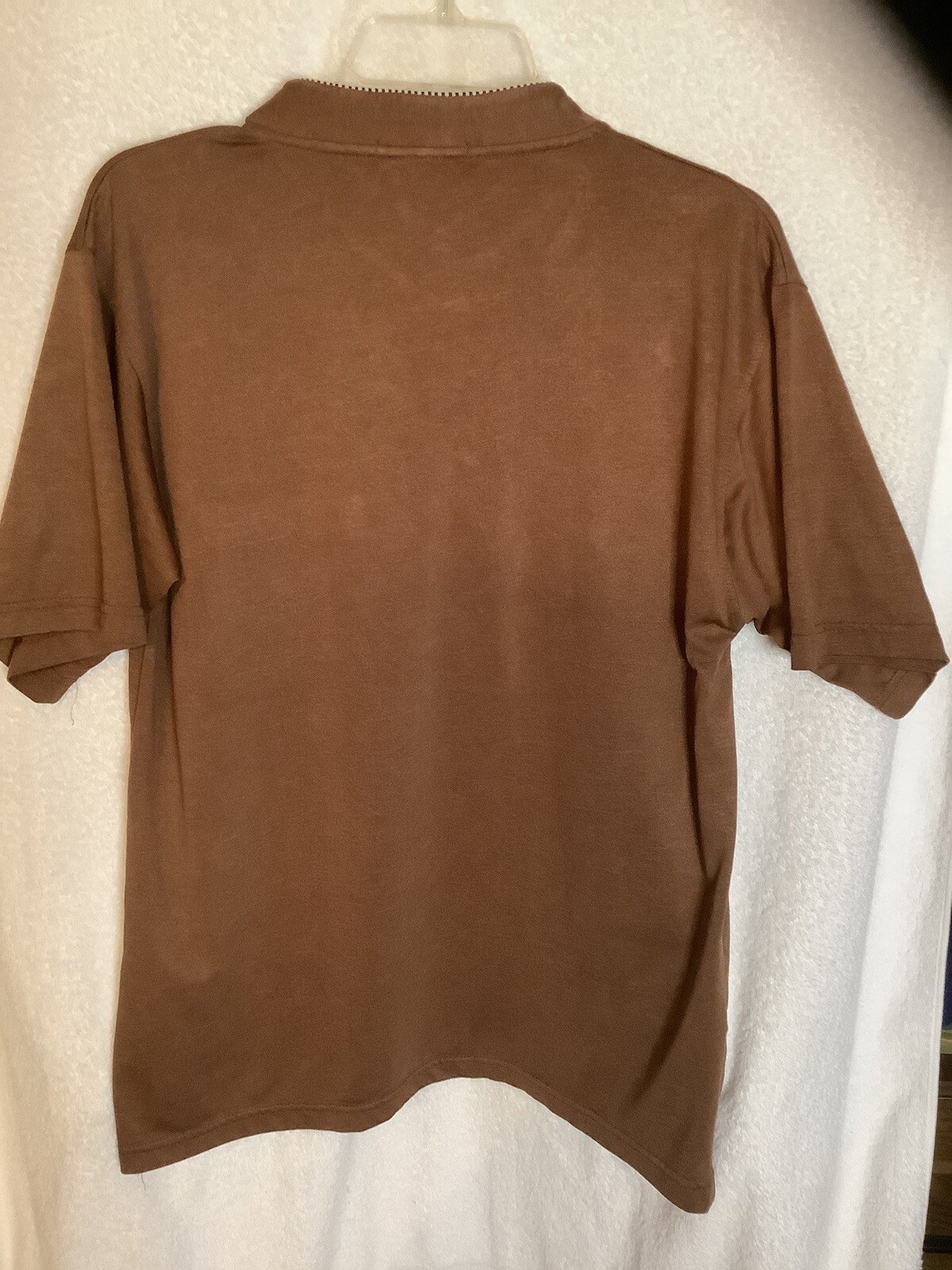Mens Button Stand Neck Short Sleeve Shirts Pullover Pocket Soft Clothing gallery