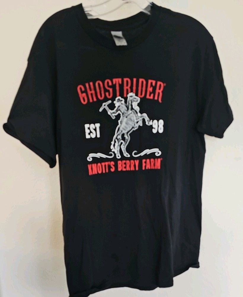 Vintage Knotts Berry Farm Tee Ghost-rider medium size T Shirt Gildan
