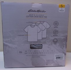 Eddie Bauer Classic Cotton Crew Neck Men’s T-Shirt SET As Shown Boxed SMALL NWT