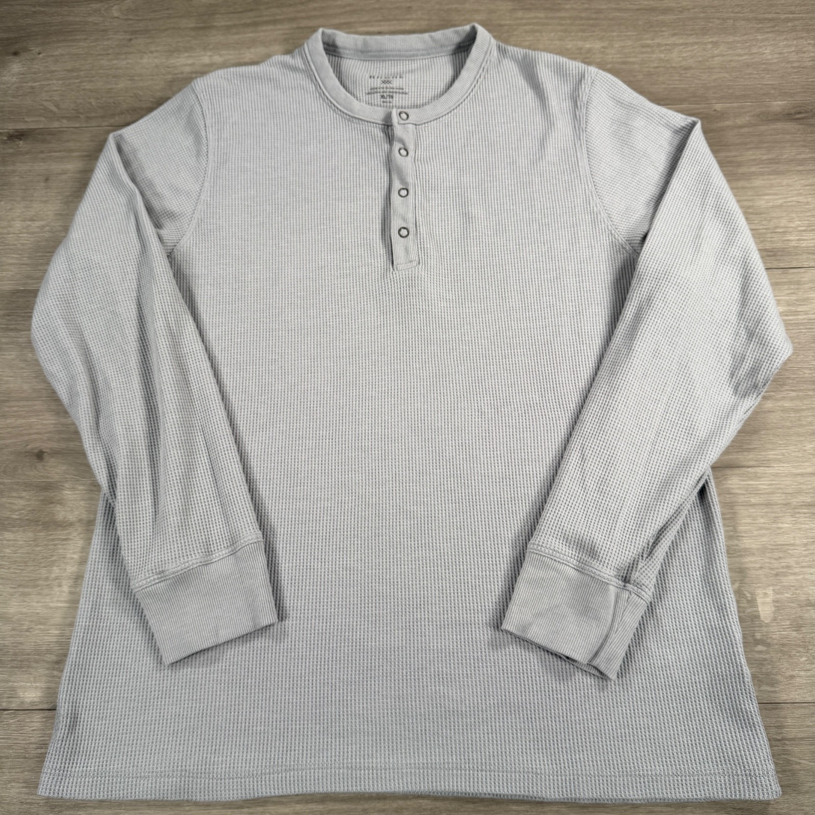 Rhone Waffle Henley Shirt Men's Sz XL Shirt Gray Long Sleeve Thermal Gorpcore gallery