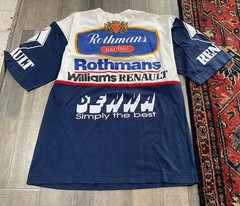 VTG Formula 1 Racing Rothmans Williams Renault Team T Shirt Goodyear RARE 90s