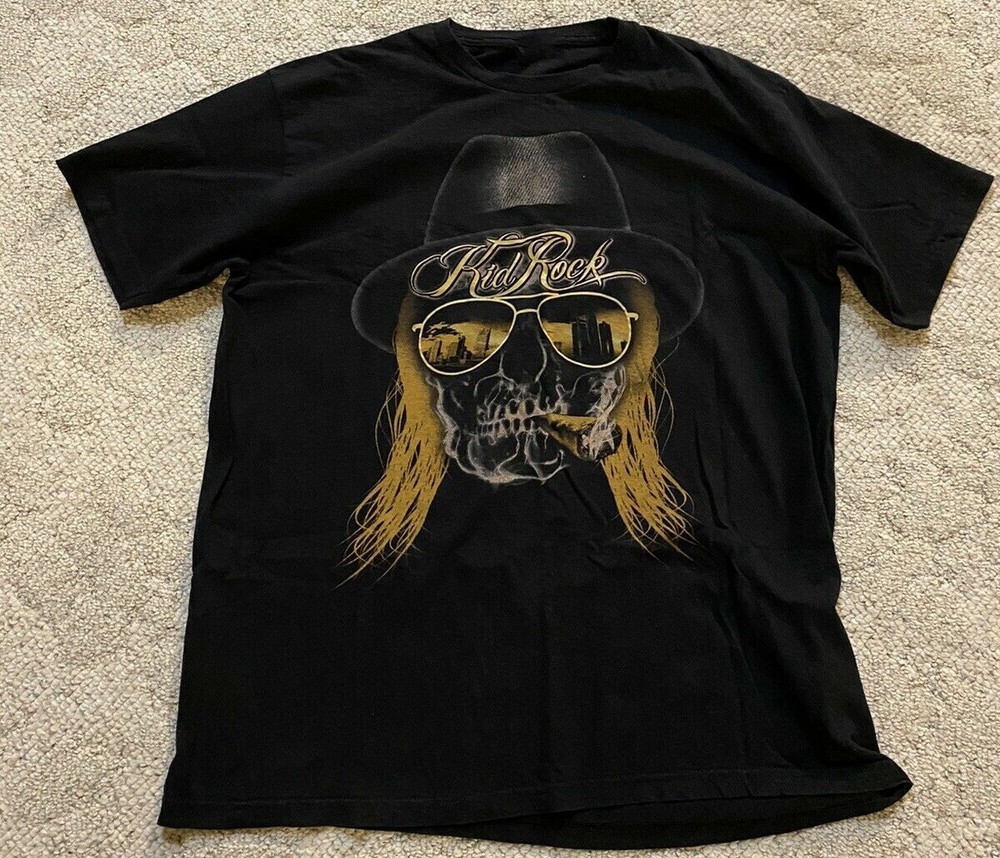 Kid Rock One Sided Men T-shirt Black Cotton All Size S to 5XL RD505