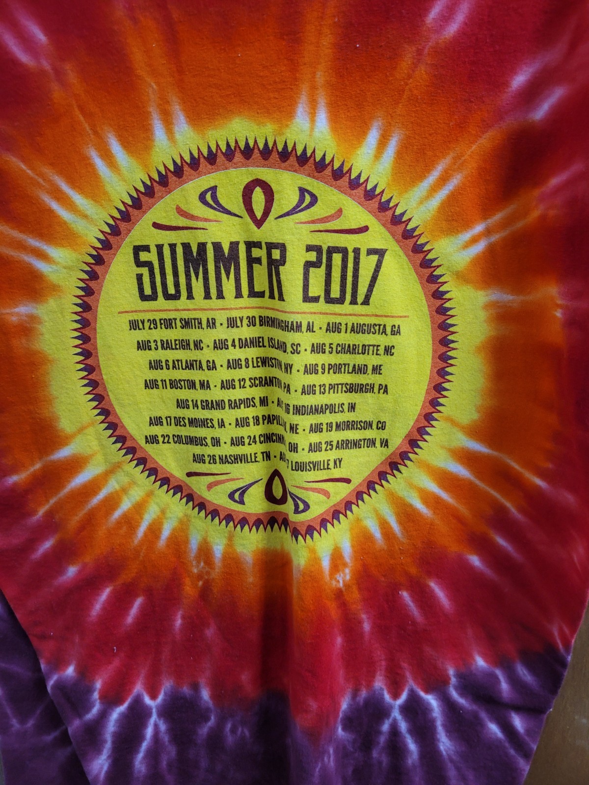 Governent Mule 2017 Summer Tour Tye Dye TShirt gallery