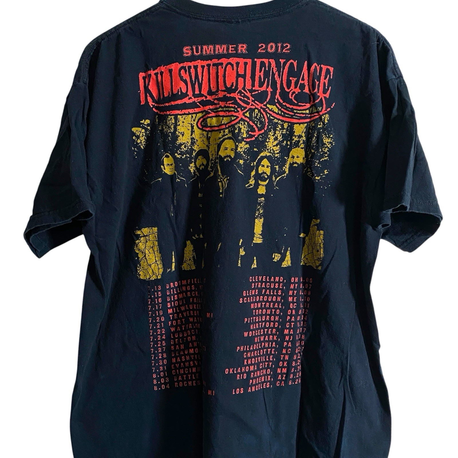 KILLSWITCH ENGAGE * 2012 Summer Tour Alive Or Just Breathing T-Shirt Size XL gallery