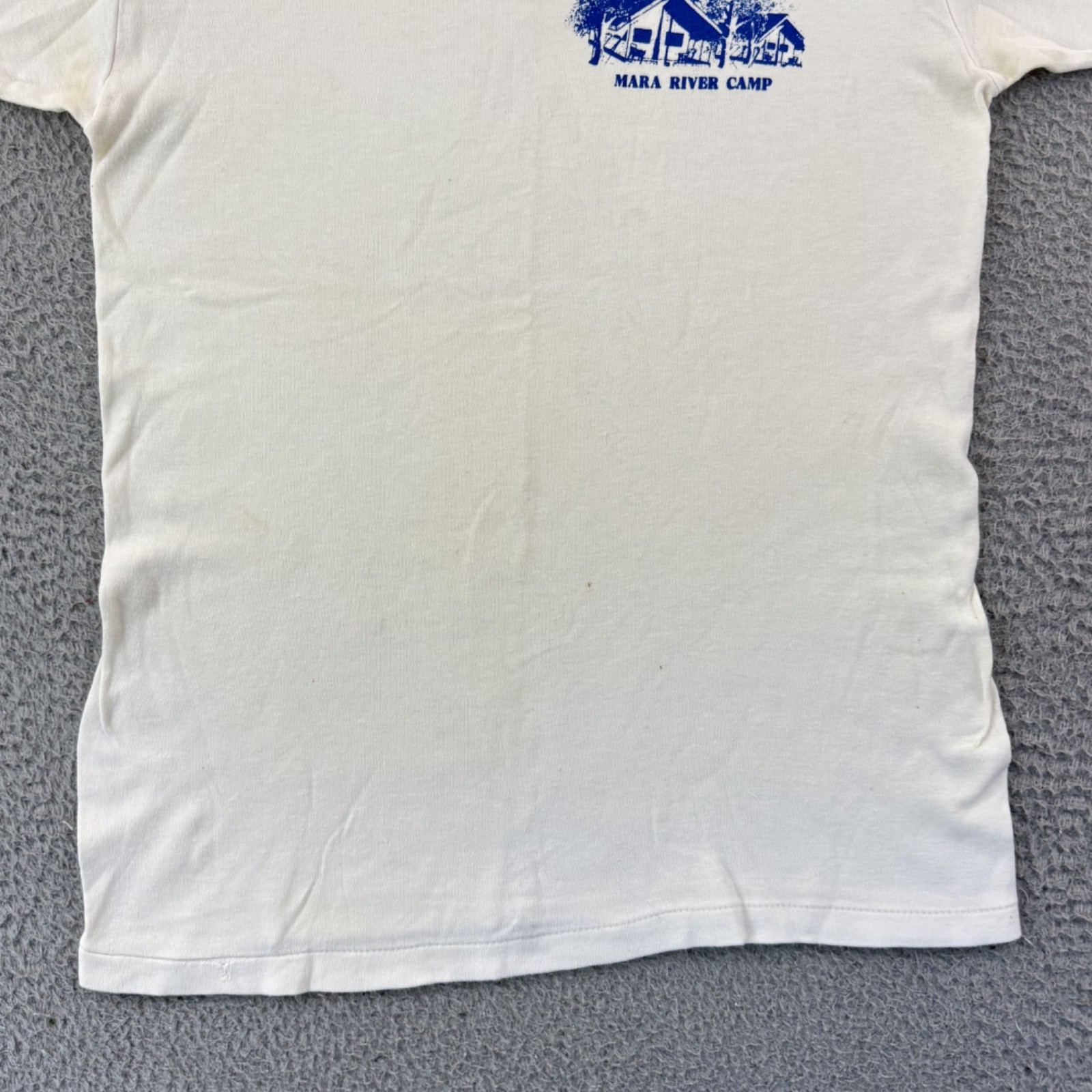 Vintage Mara River Camp Shirt Adult Meidum Kenya Short Sleeve 80s Outdoor USA gallery