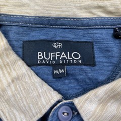 Buffalo David Bitton Men’s Blue/Beige Shirt/T-Shirt SzM SKU 4074