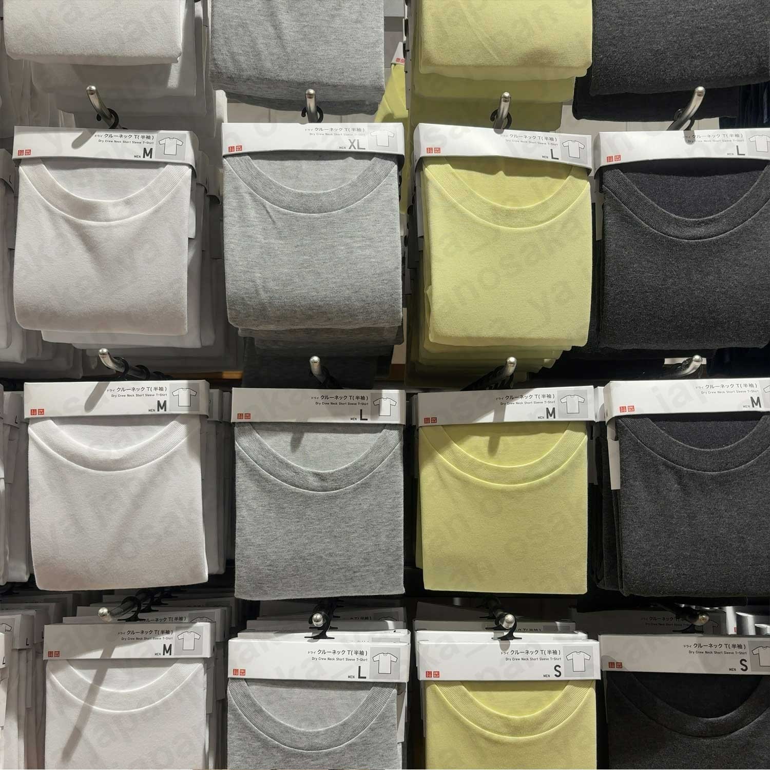 UNIQLO Dry collar crew neck T-shirt XS-4XL 10Color Unisex Japan 475358/478288 gallery