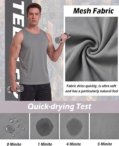 5 PACK Paquete Multiple Camisetas Tirantes Hombre Sin Mangas Comodas y con Estil gallery