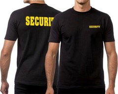 MENS SECURITY GUARD UNIFORM MMA HEAVY WEIGHT TIGHT NECK DURABLE THICK T-SHIRTS