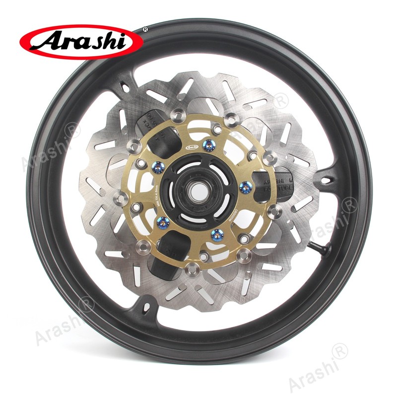 for Suzuki GSXR600 GSXR750 2006 2007 K6 K7 Front Wheel Rim with Gold Brake Rotor