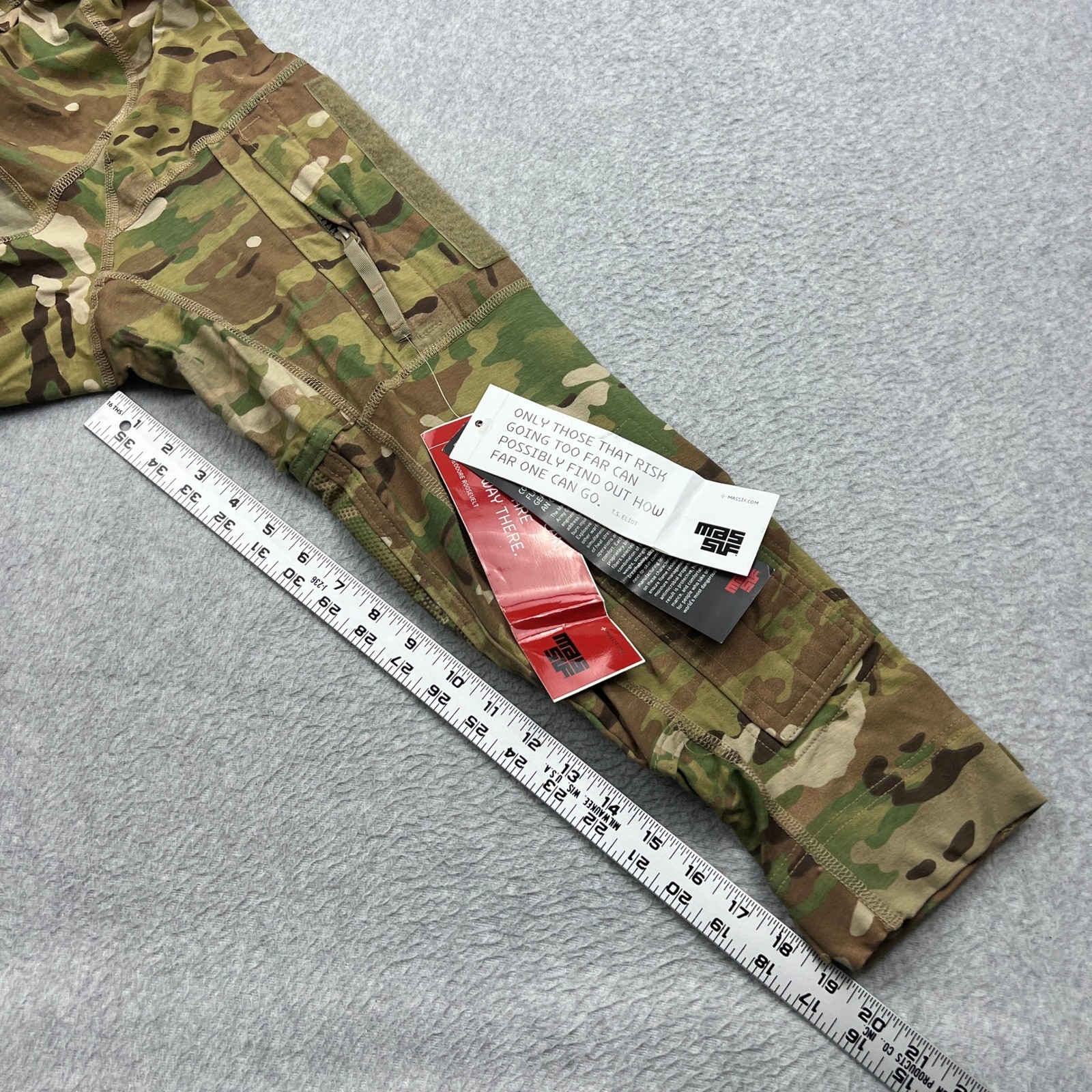 NEW Massif Army Combat Shirt Mens Medium OCP Multicam Flame Resistant 1/4 Zip FR gallery