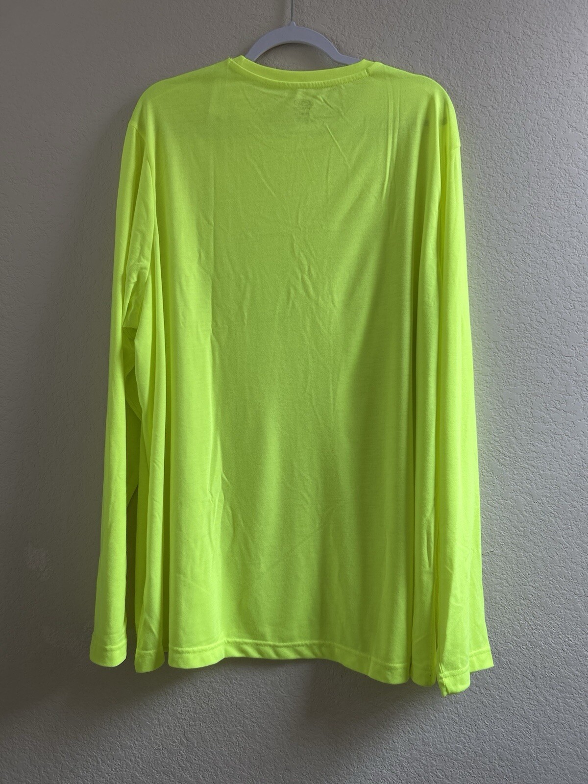 Athletic Works Men's Acid Yellow Moisture Wicking Tri-Blend T-Shirt Size 3XL NEW gallery