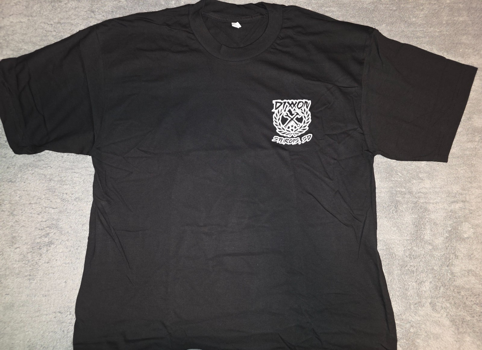 Sturgis Dixxon T Shirt Mens 2XL Black Gray Sketchy Crest Short Sleeve Tee NWT gallery