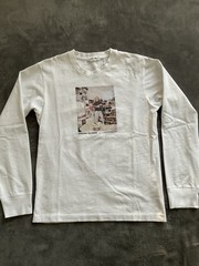 Helmut Lang The Artist Series Adrienne Salinger Mens S White Long Sleeve Tee