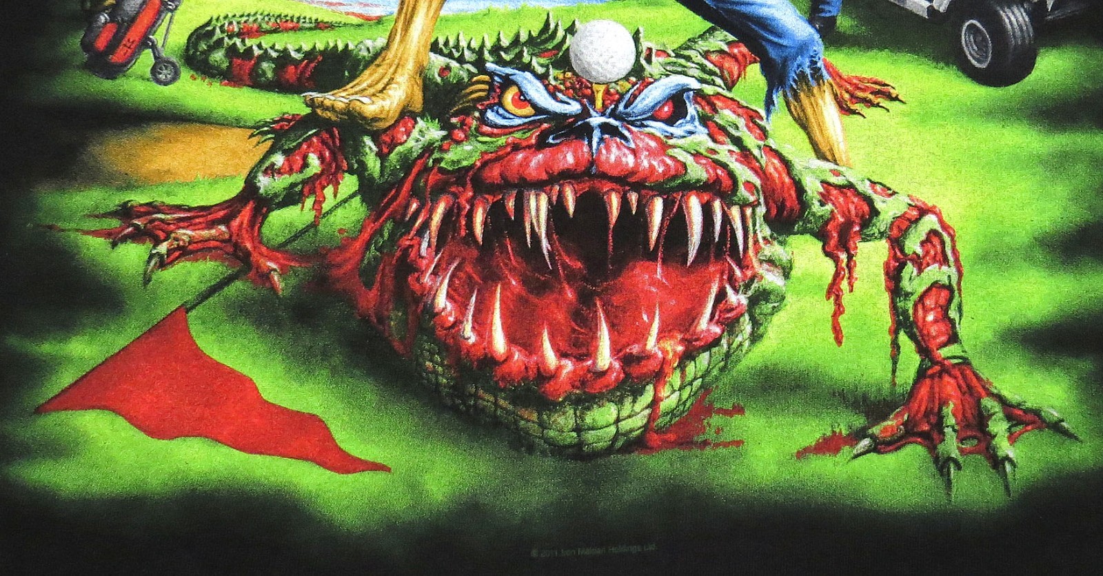 vtg Iron Maiden FC EDDIE GOLF FLORIDA 2011 t-shirt Final Frontier Dates FAN CLUB gallery