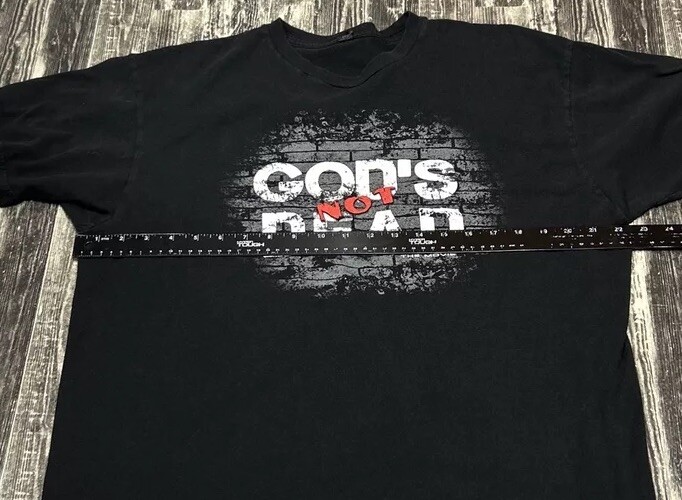 God's Not Dead The Movie Promo T-Shirt Adult Size XL Black Tultex Double-sided gallery