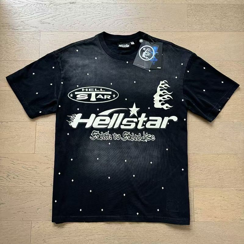 Hellstar loose retro pure cotton T-shirt men's and women's set gallery