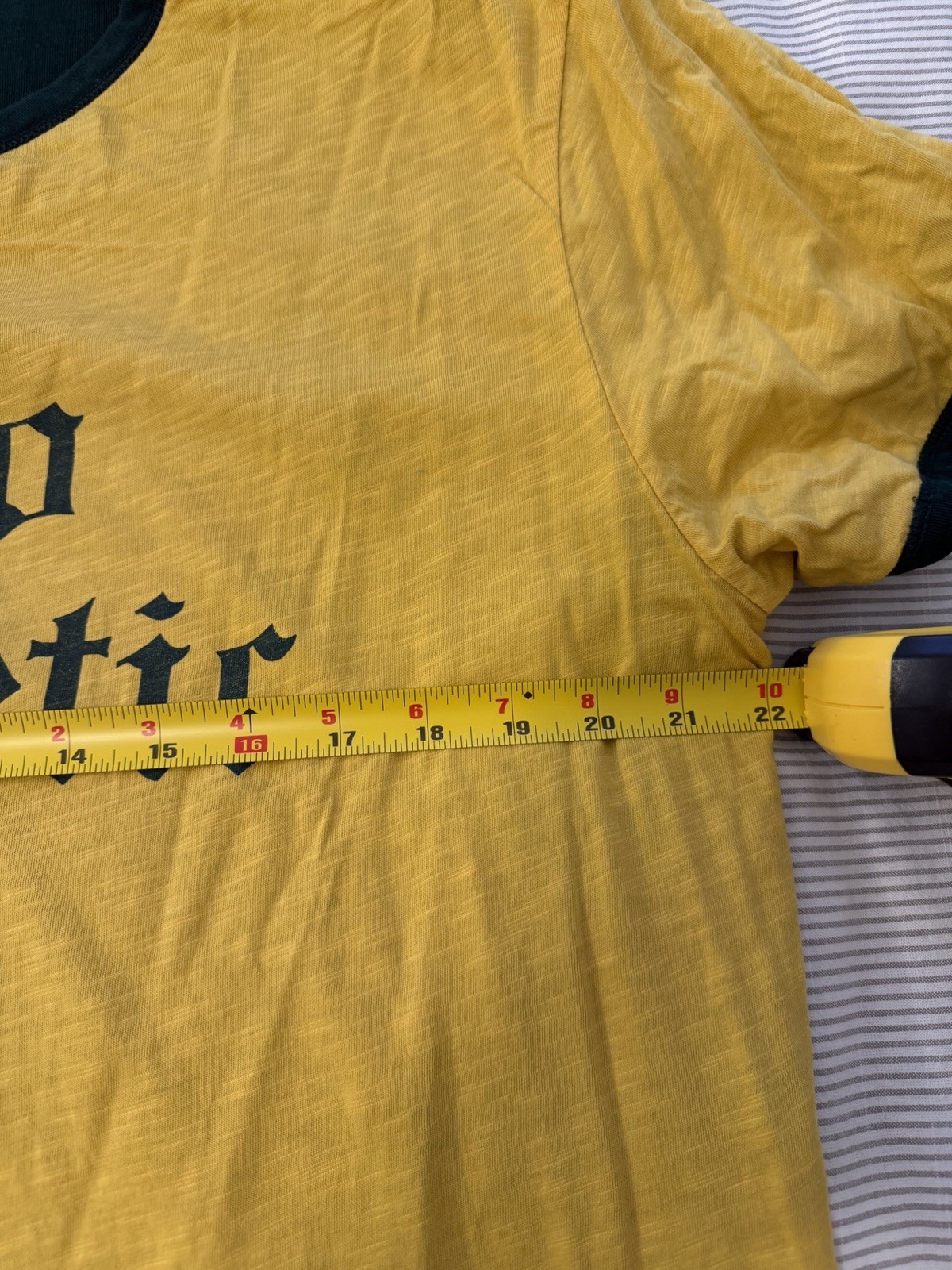 Polo Ralph Lauren Polo Athletic Reversible Heavyweight T Shirt Green Yellow gallery