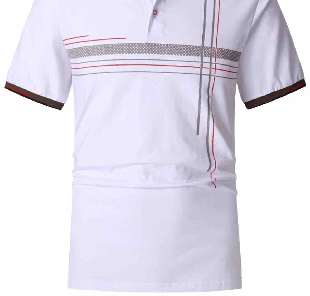Men's Luxurious Polo Shirt,Italian Style,Stretch M to 4XL.…A10.A gallery