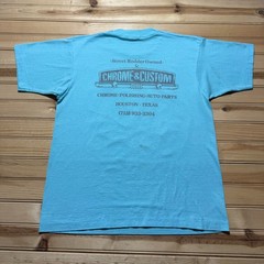 Vintage 1992 Spring Cling XIV Chrome & Custom Houston Texas T-Shirt USA – Large