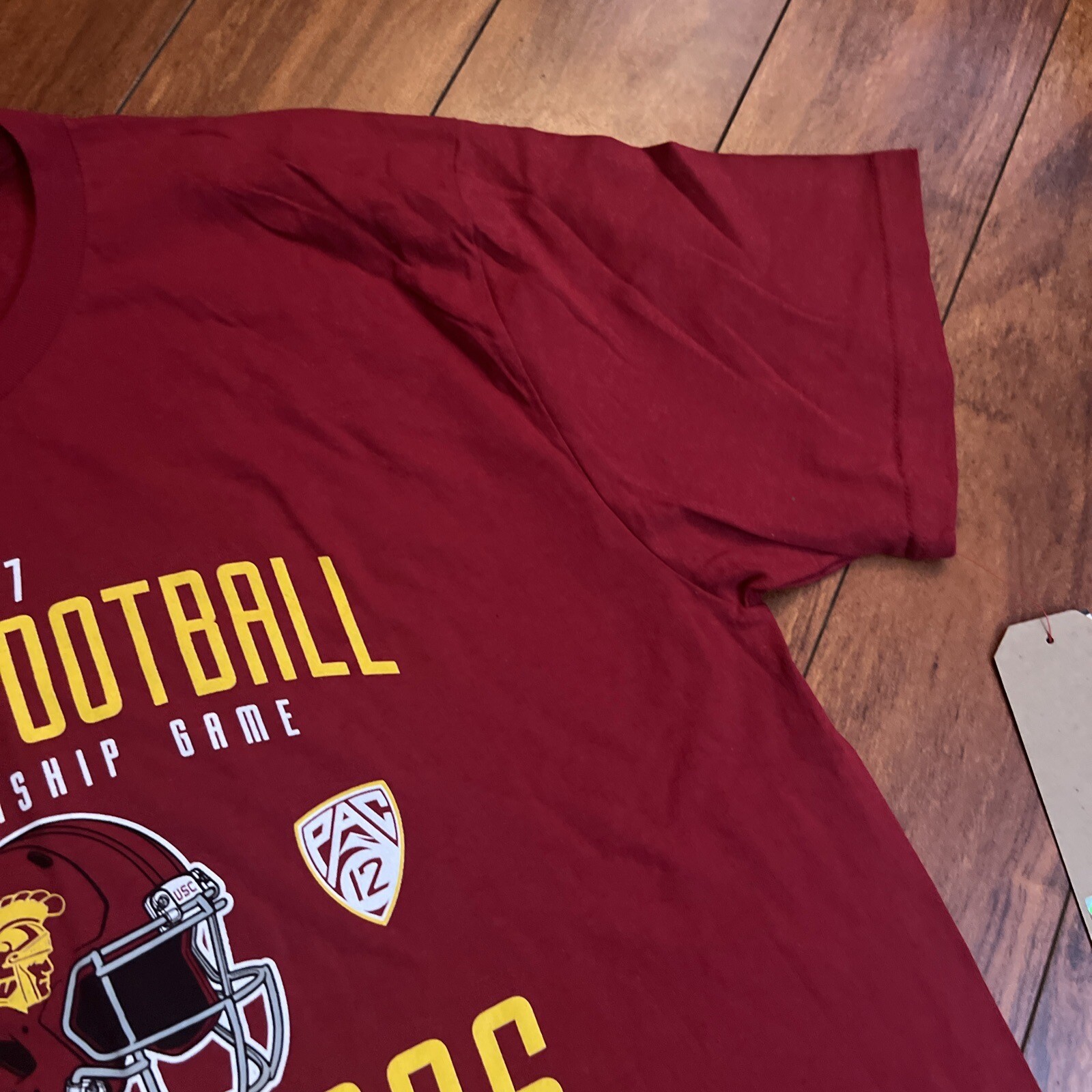 USC Trojans PAC 12 2017 Champions The Victory NCAA T Shirt Men's XL Cardinal NEW gallery