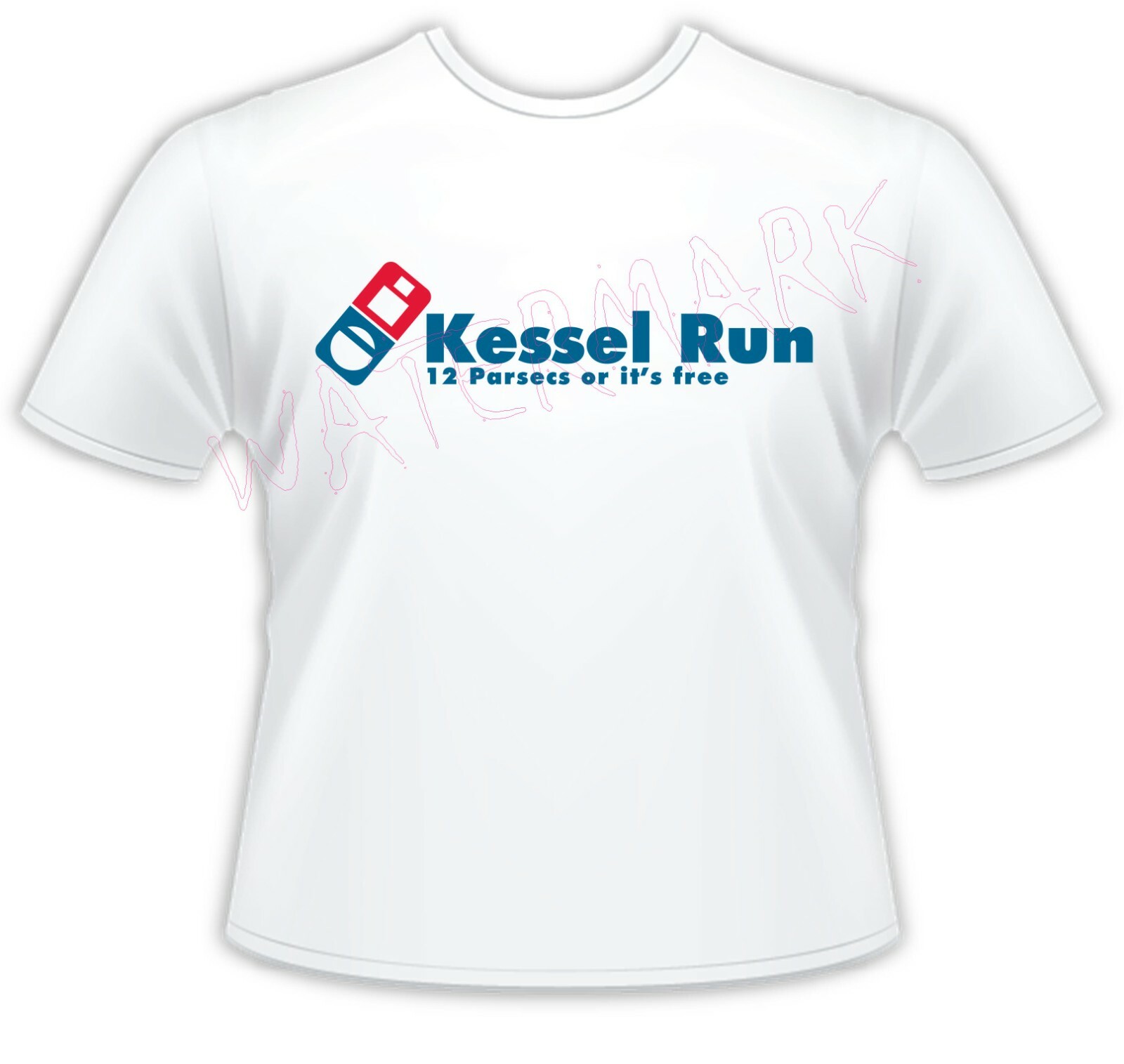 Men's Parody T-Shirt Star Wars: Kessel Run Dominoes Pizza Millennium Falcon gallery