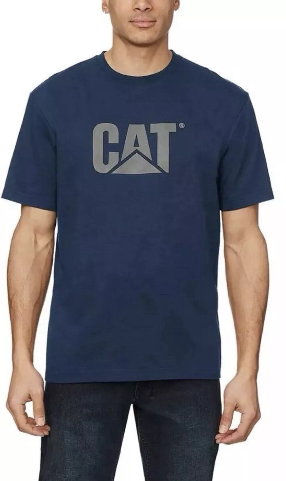 CAT Caterpillar Men's Relaxed Fit T Shirt, Color Gray, Size Medium, Durable. ￼ gallery