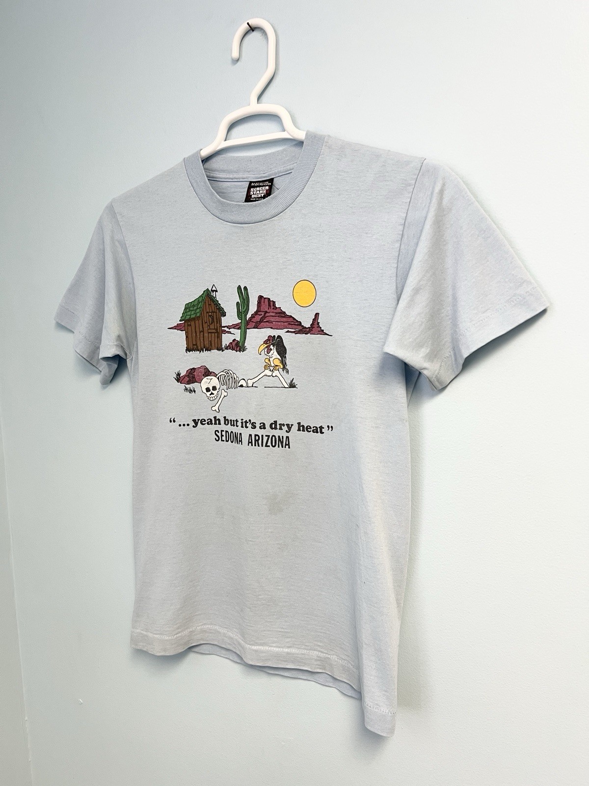Vintage 80s Sedona Arizona Humor T Shirt Medium Faded Worn Single Stitch USA gallery