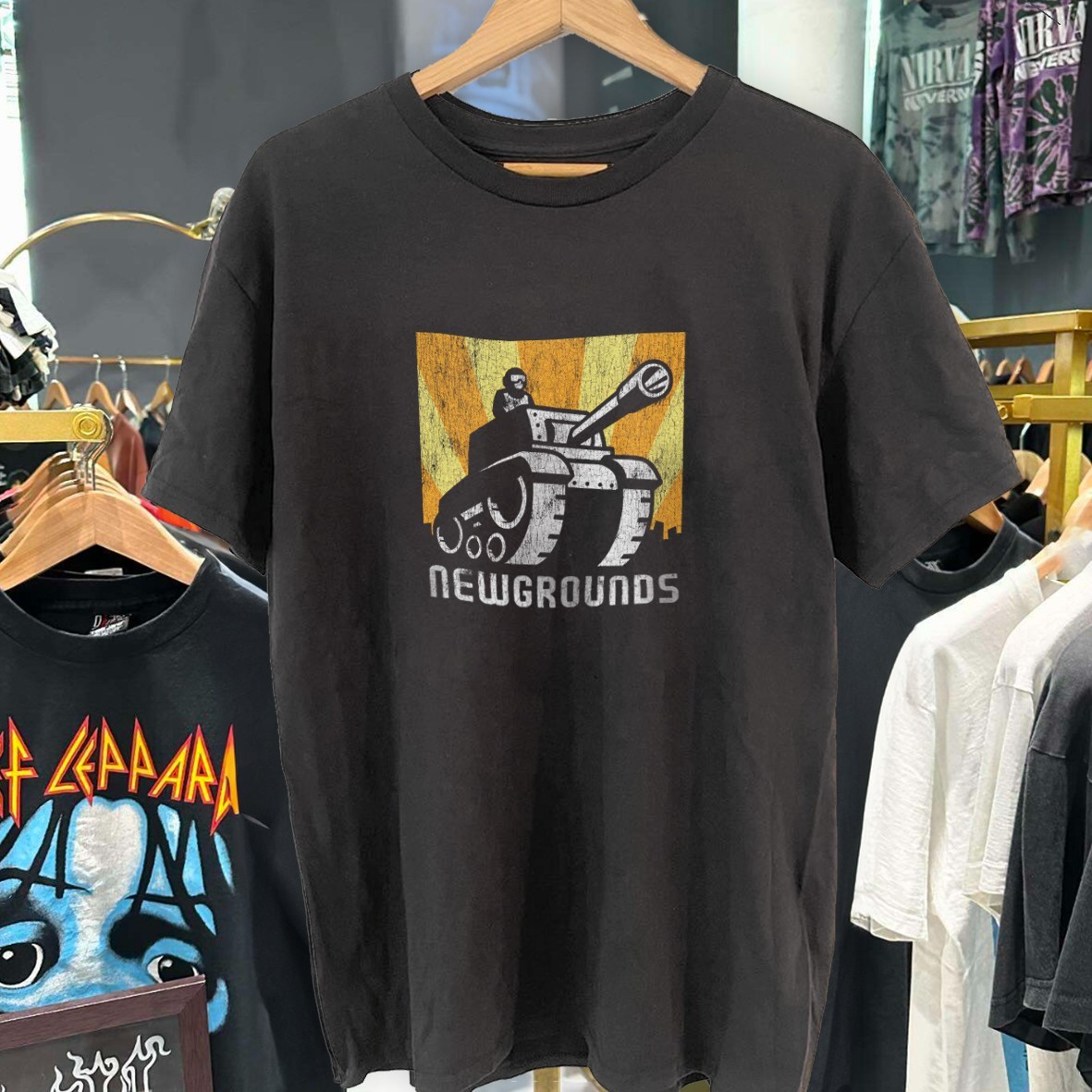 90's-00's Newground's Promo Black T-Shirt XXL gallery