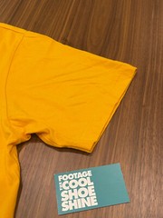 2016 SS16 SUPREME MINI SMALL BOX LOGO TEE SHIRT GOLD YELLOW RED MEDIUM M